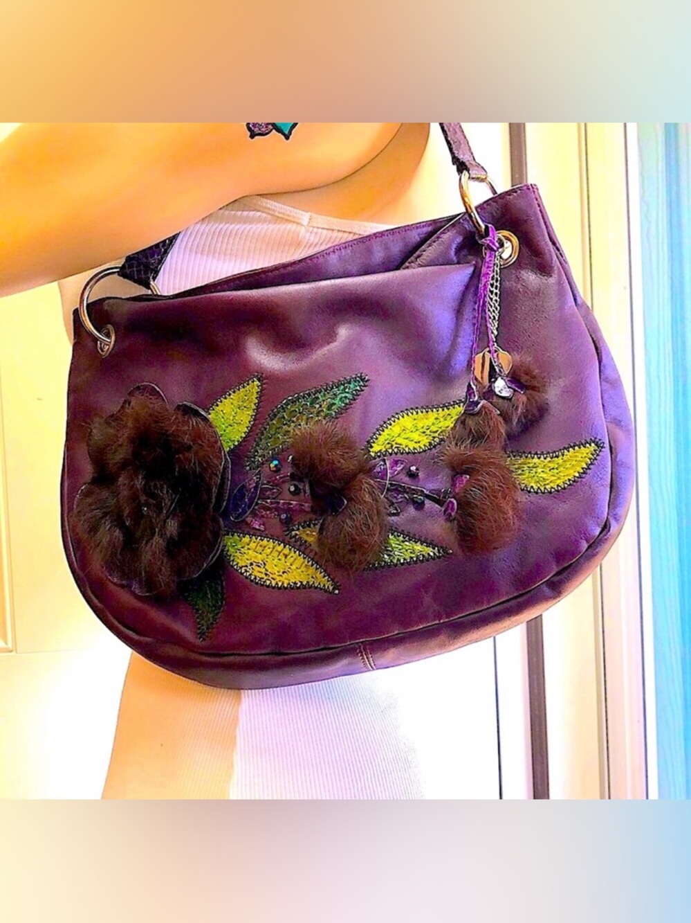 Tosca Blu Leather Italian Purse